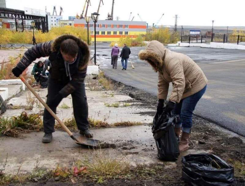 В субботнике «Зеленая Россия» приняли участие порядка пятисот таймырцев 